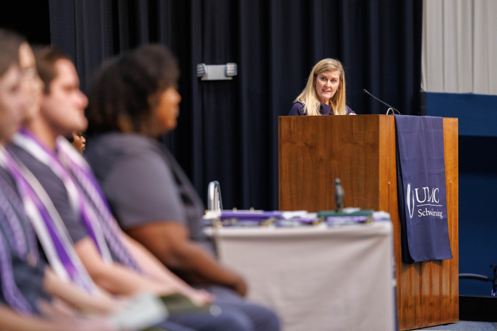 Dr. Alaina Herrington delivers keynote address.